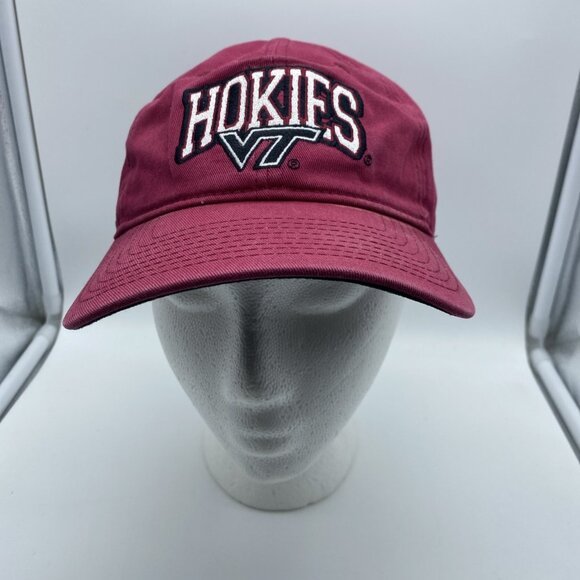Virginia Tech Hokies Maroon Cap Hat Strap-back NCAA VT ACC Signatures - Picture 2 of 16